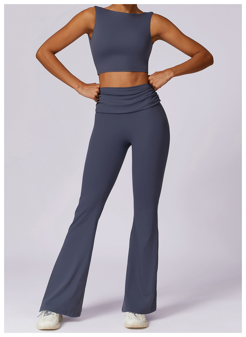 Yoga-Tanktop mit hohem Halt, stoßfest, Racerback, Push-up, schnell trocknend, Fitness-Top, Running, schmaler Sport-BH