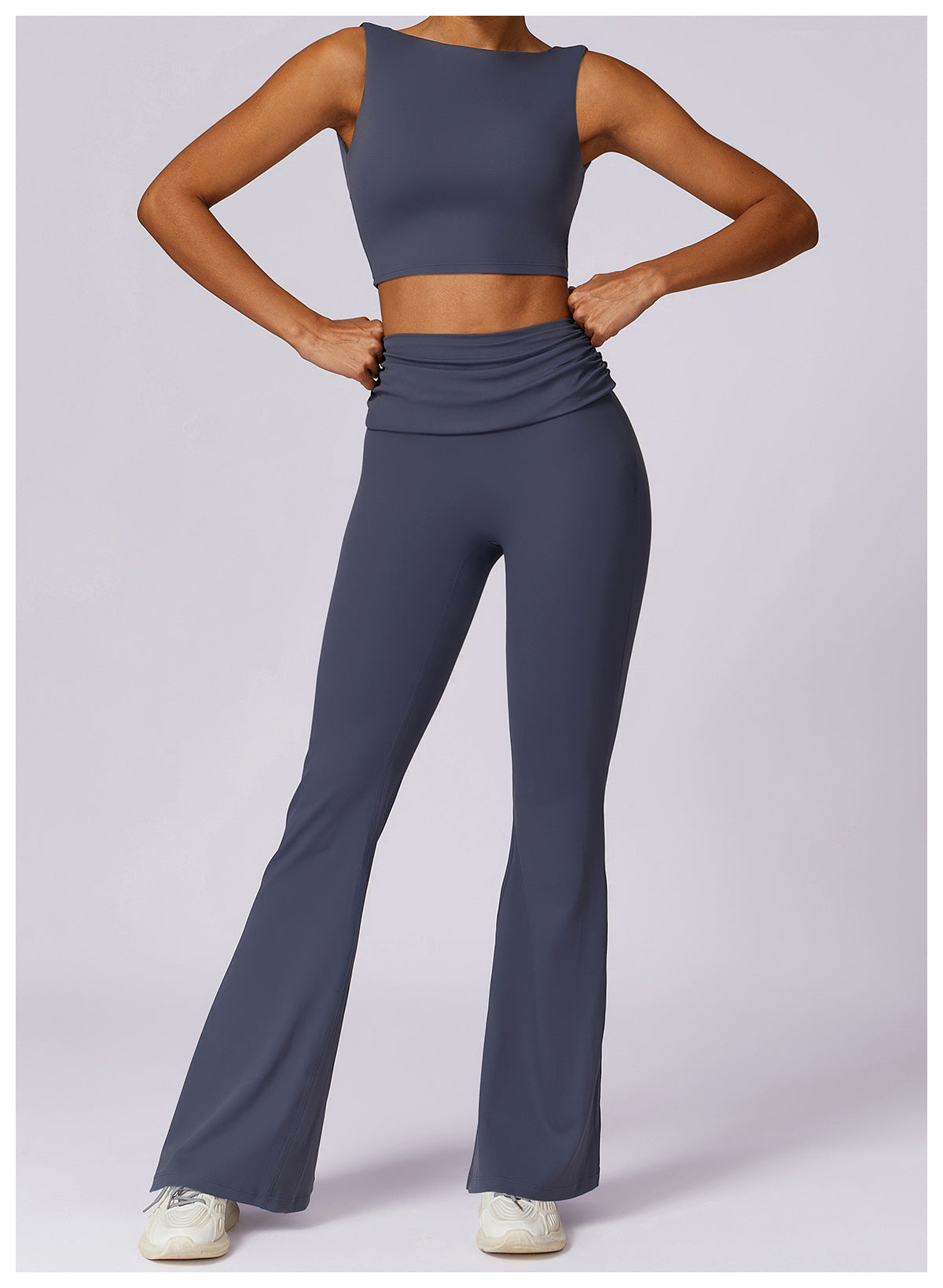 Yoga-Tanktop mit hohem Halt, stoßfest, Racerback, Push-up, schnell trocknend, Fitness-Top, Running, schmaler Sport-BH