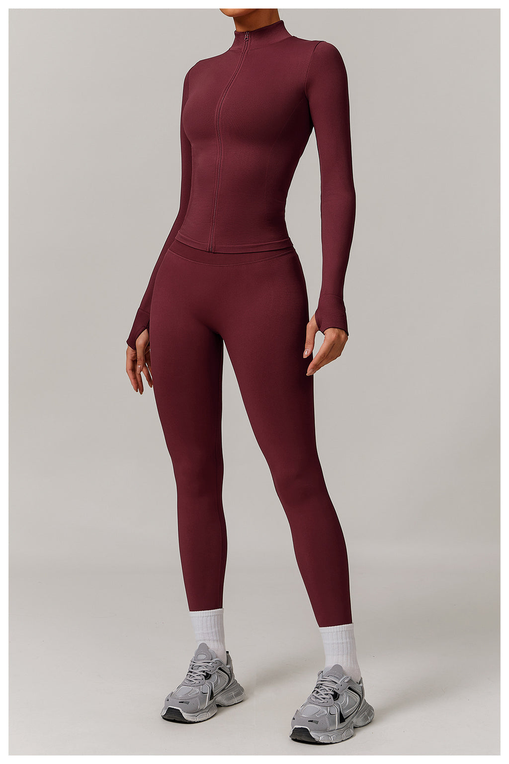 Ensemble de yoga sans coutures à dos ouvert : Vêtements de sport ajustés à séchage rapide pour la course à pied et le fitness 5284