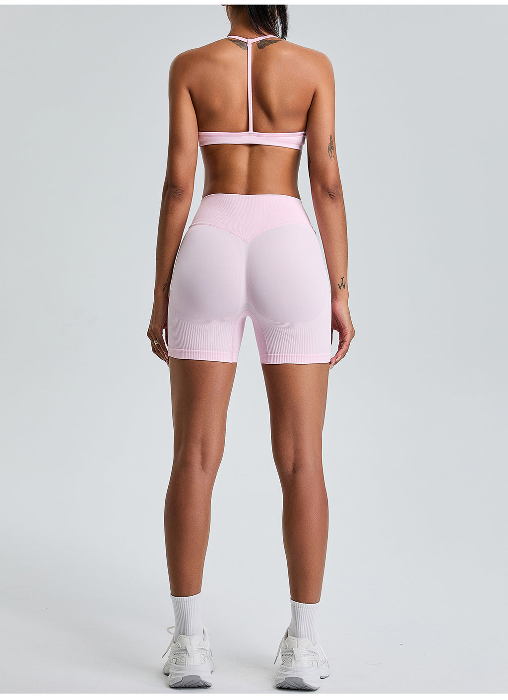Seamless Yoga Cami Sports Bra: Open-Back Workout Tank Top & Quick-Dry Fitness Bralette