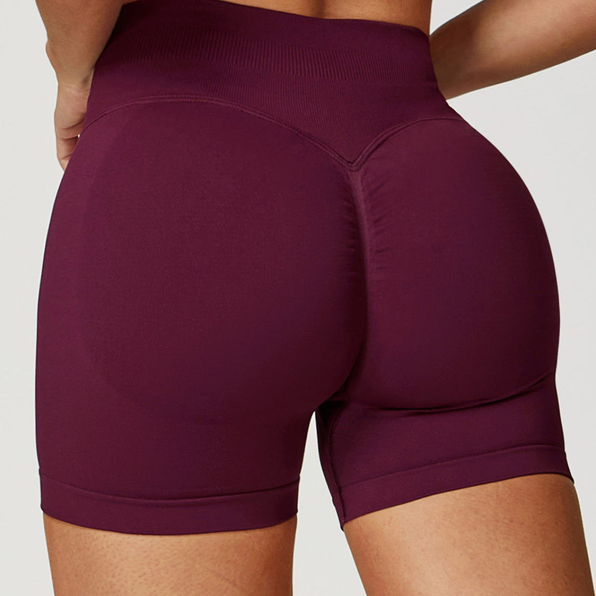 Short de yoga taille haute sans coutures : vêtement de sport galbant à séchage rapide pour le fitness estival 5563