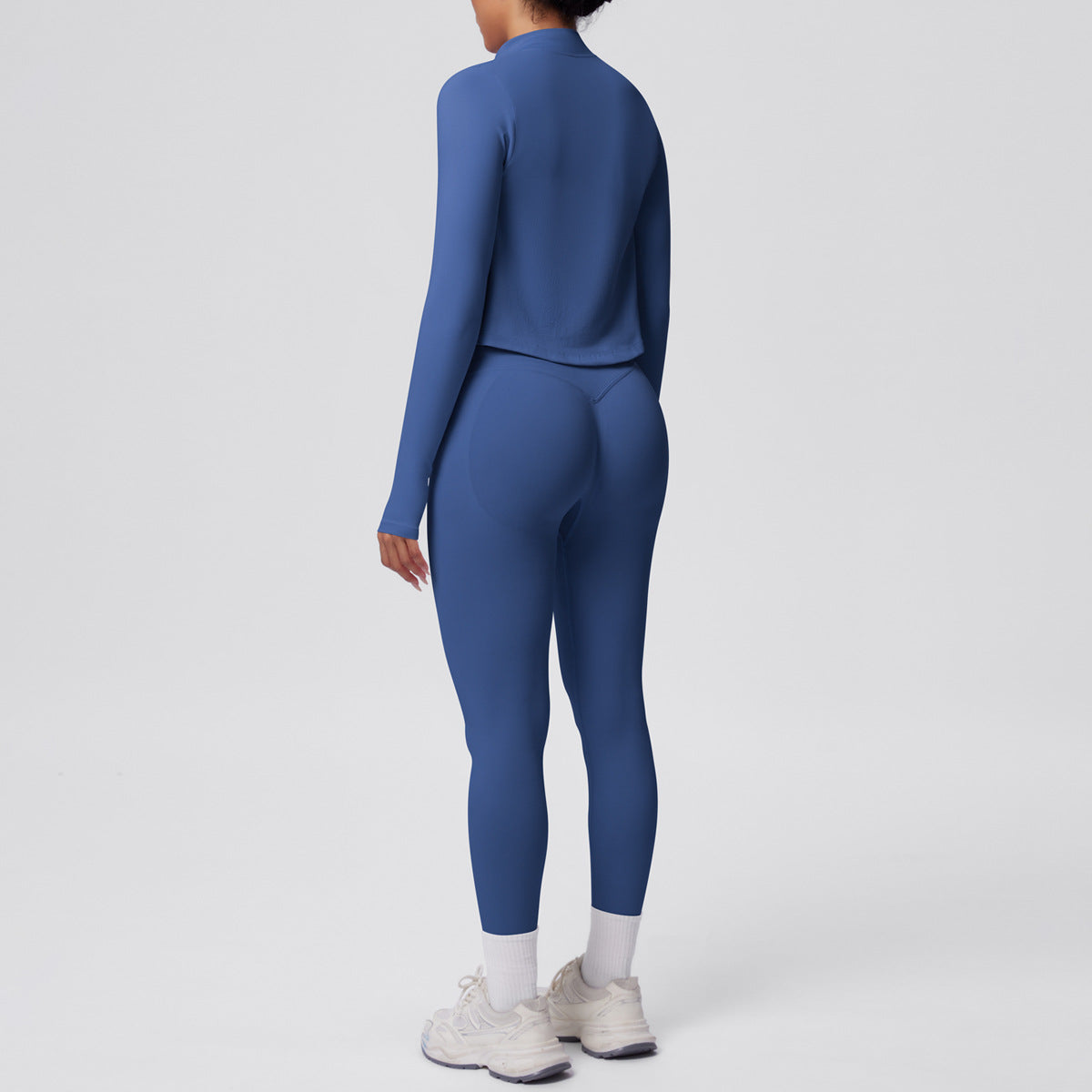 Ensemble de yoga 3 pièces sans coutures : Tenue d'entraînement respirante et très extensible - Soutien-gorge de sport, haut ajusté et leggings taille haute