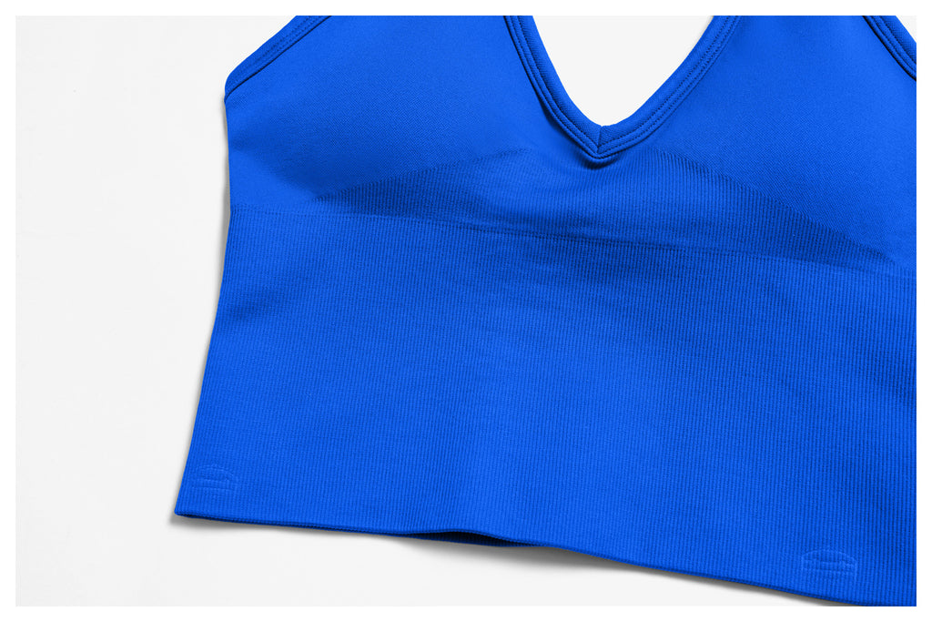 Seamless Criss-Cross Yoga Set: High-Stretch Slim-Fit Activewear & Performance Suite 4486