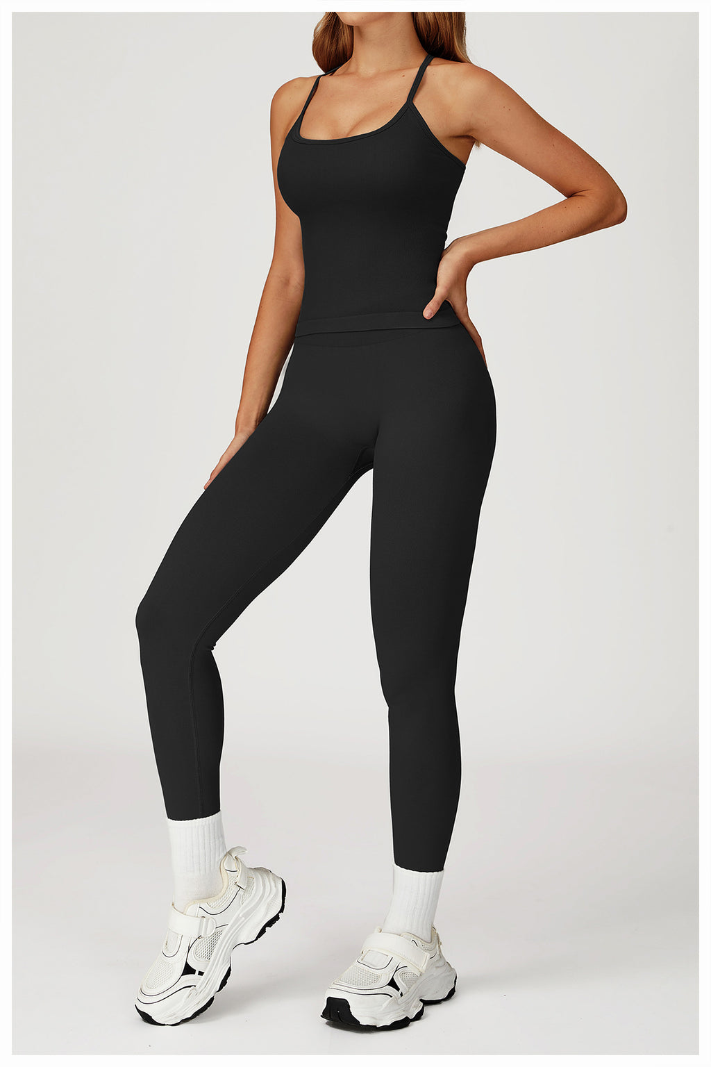 Premium Seamless Yoga Set: Slim-Fit Quick-Dry Activewear for Outdoor Leisure & Fitness 4835