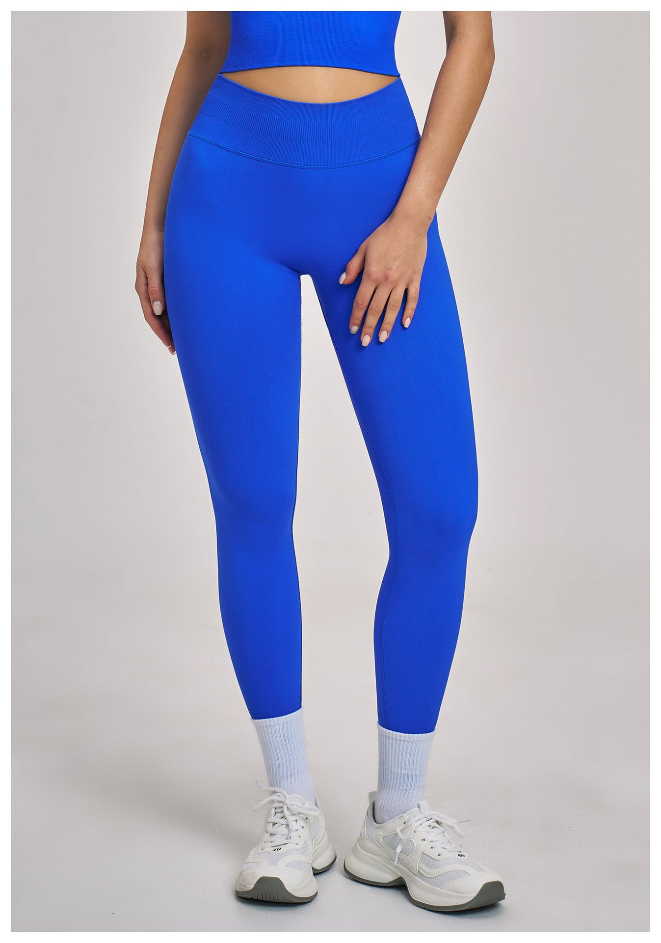 Legging de yoga sans couture galbant fesses : Pantalon de fitness taille haute, gainant et à séchage rapide 9421