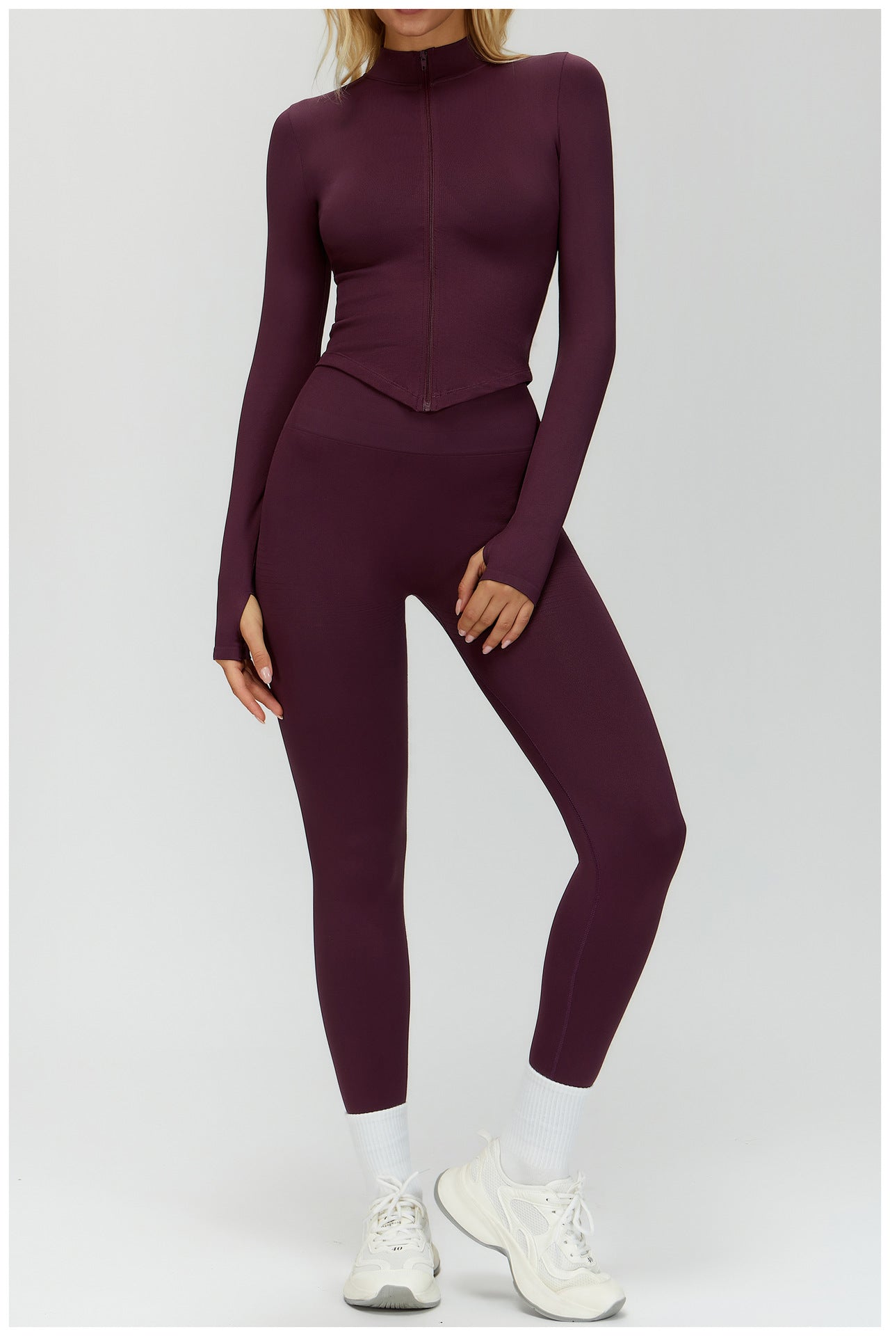 Ensemble de yoga côtelé sans couture à dos nageur : Ensemble de vêtements de sport gainant et rehausseur de fessier 5479