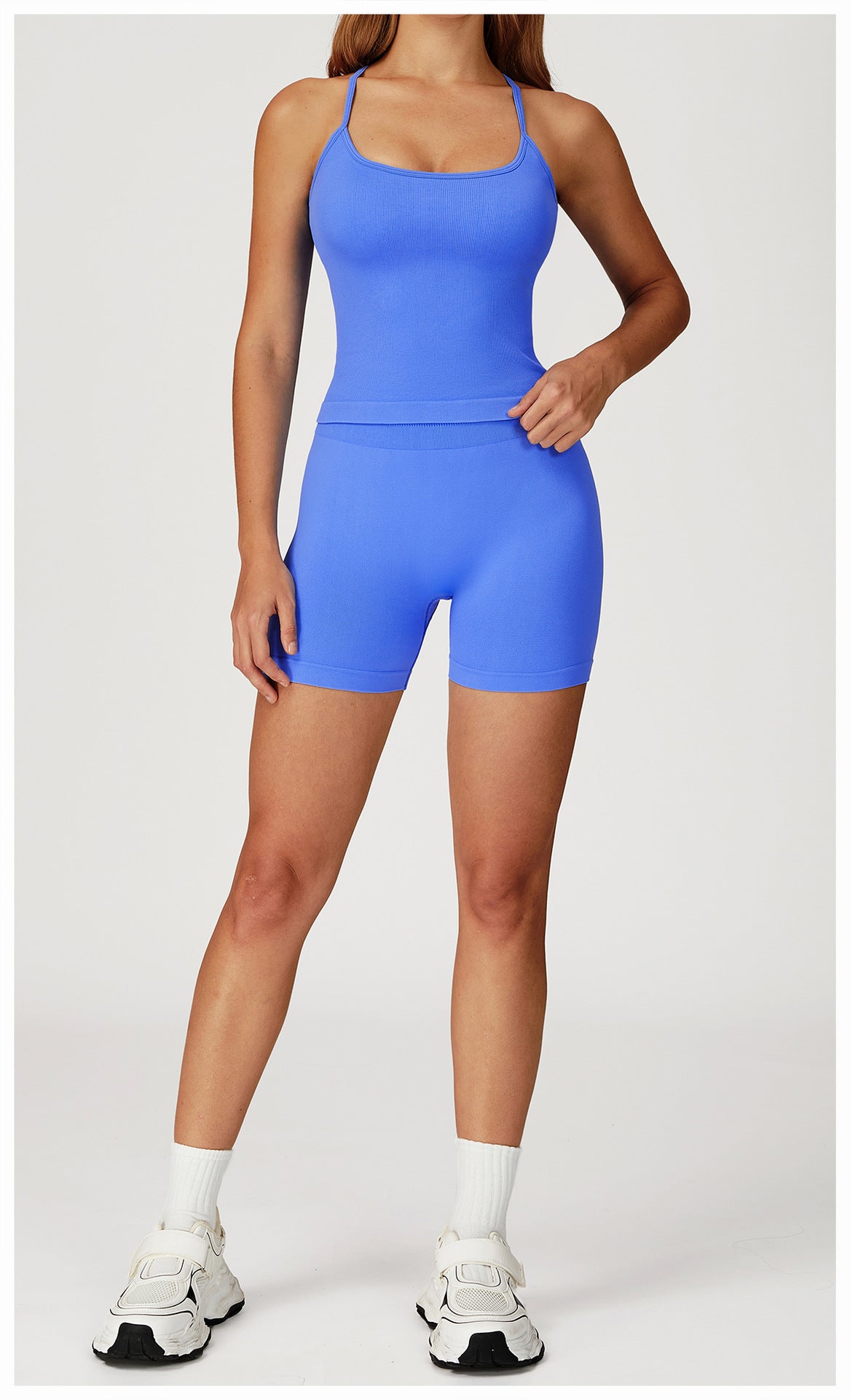 Ensemble de yoga sans coutures de qualité supérieure : Tenue de sport ajustée à séchage rapide pour les loisirs en plein air et le fitness 4835