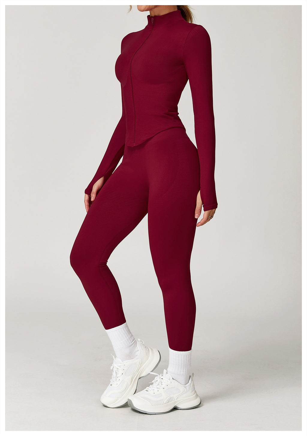 Ensemble de yoga côtelé sans couture à dos nageur : Ensemble de vêtements de sport gainant et rehausseur de fessier 5479