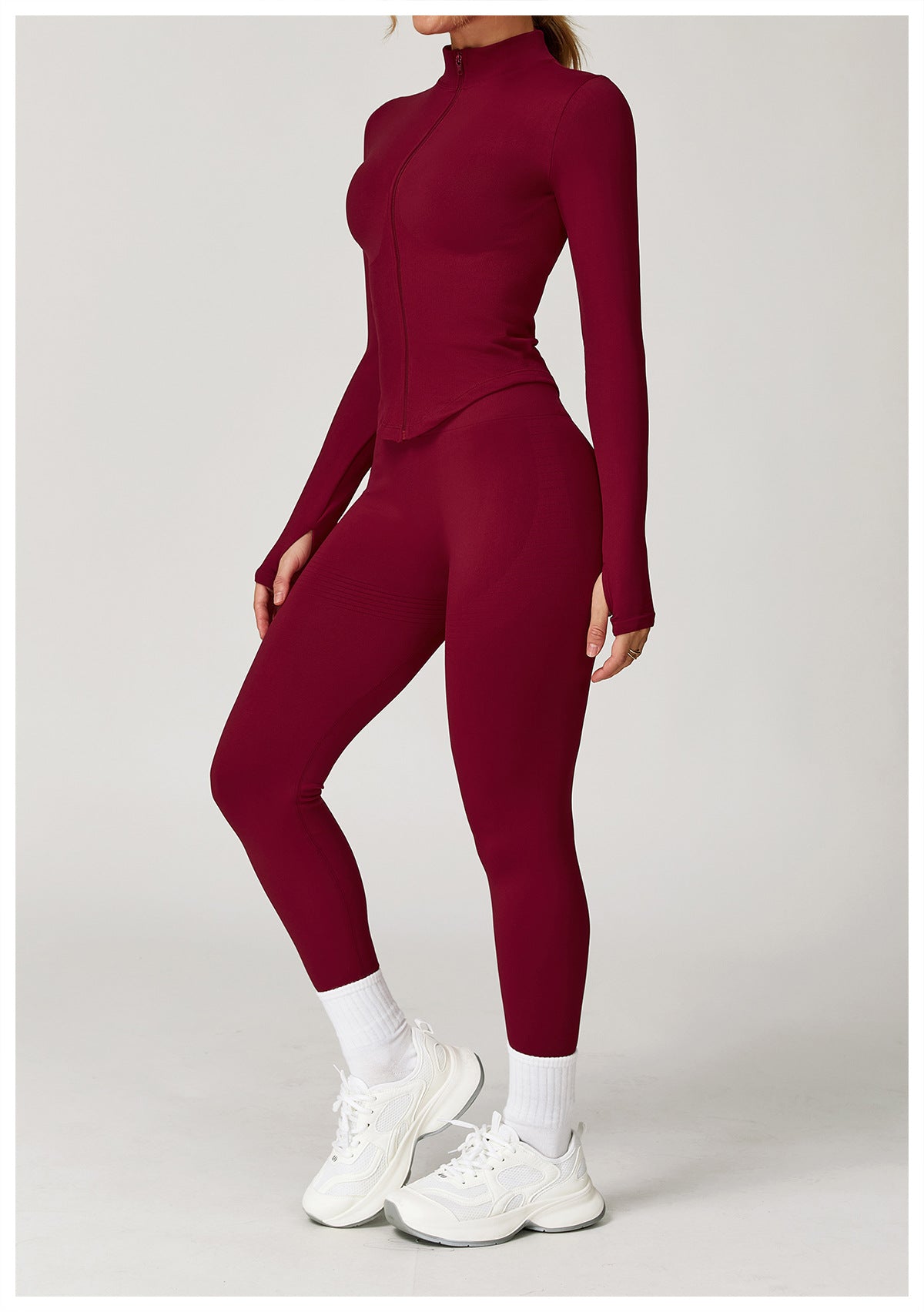 Ensemble de yoga côtelé sans couture à dos nageur : Ensemble de vêtements de sport gainant et rehausseur de fessier 5479