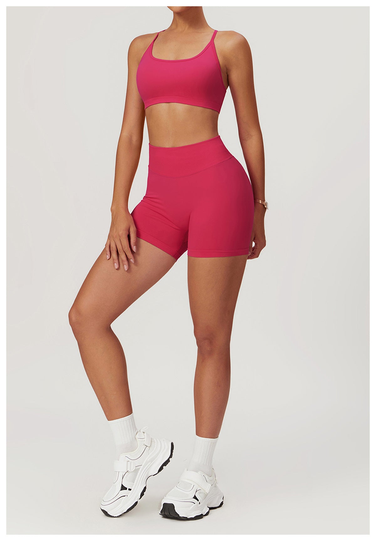 Seamless High-Waisted Yoga Shorts: Booty-Lifting Quick-Dry Activewear for Summer Fitness 5563