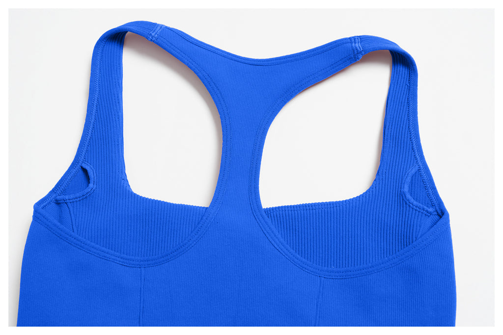 Ensemble de yoga dos nageur sans couture : Tenue de sport extensible et ajustée pour la course et le fitness 4326