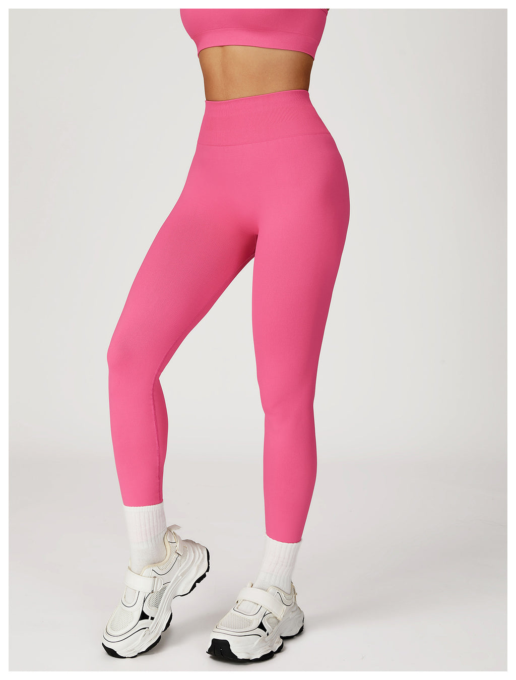 Legging de yoga taille haute sans couture : Vêtement de sport galbant et gainant pour la course en extérieur 2553