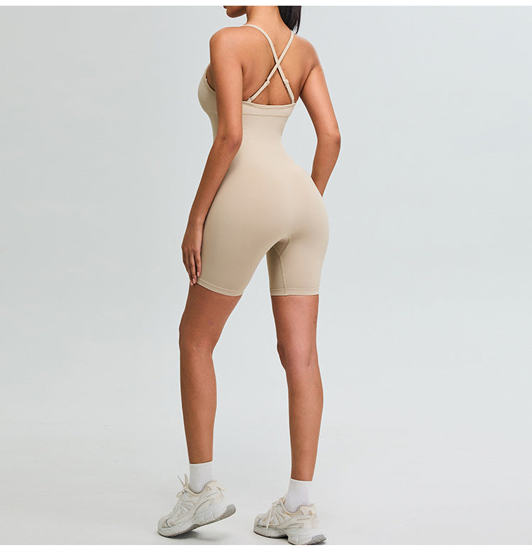 Combinaison Yoga Sans Couture : Justaucorps de Danse Ultra Extensible & Combinaison Sculptante Contrôle Ventre