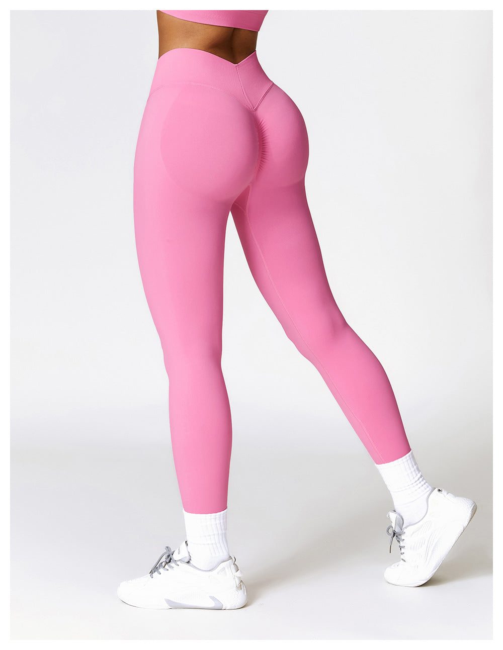 Legging de yoga sans couture taille haute en V : Push-up & Coupe ajustée, Séchage rapide, Vêtement de sport pour la course à pied 4426 (copie)
