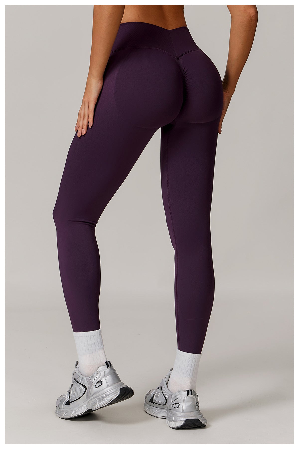 Legging de yoga sans couture taille haute en V : Push-up & Coupe ajustée, Séchage rapide, Vêtement de sport pour la course à pied 4426 (copie)