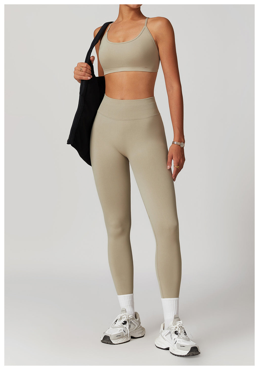 Legging de yoga rehausseur de fessier sans couture : Vêtement de sport taille haute gainant pour la course et le fitness 4524 (copie)