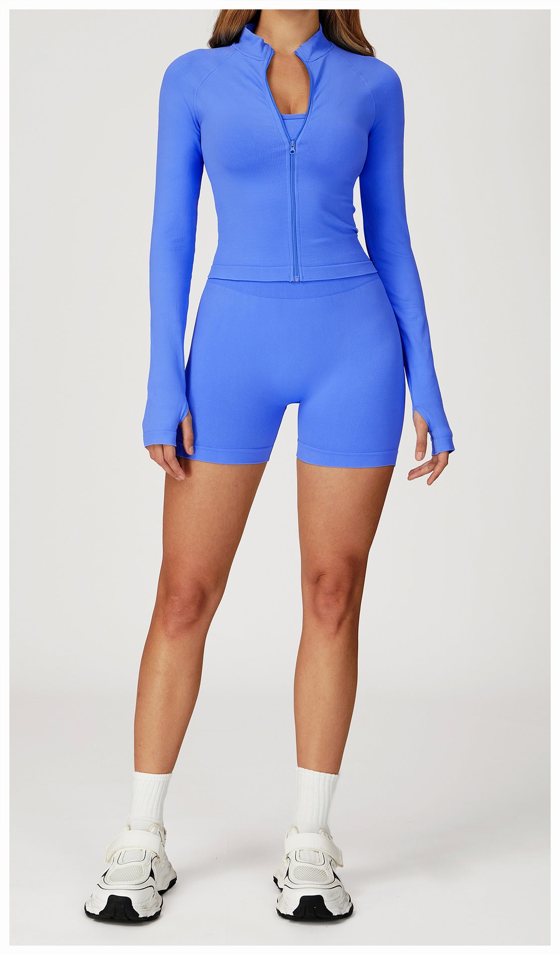 Ensemble de yoga sans coutures de qualité supérieure : Tenue de sport ajustée à séchage rapide pour les loisirs en plein air et le fitness 4835