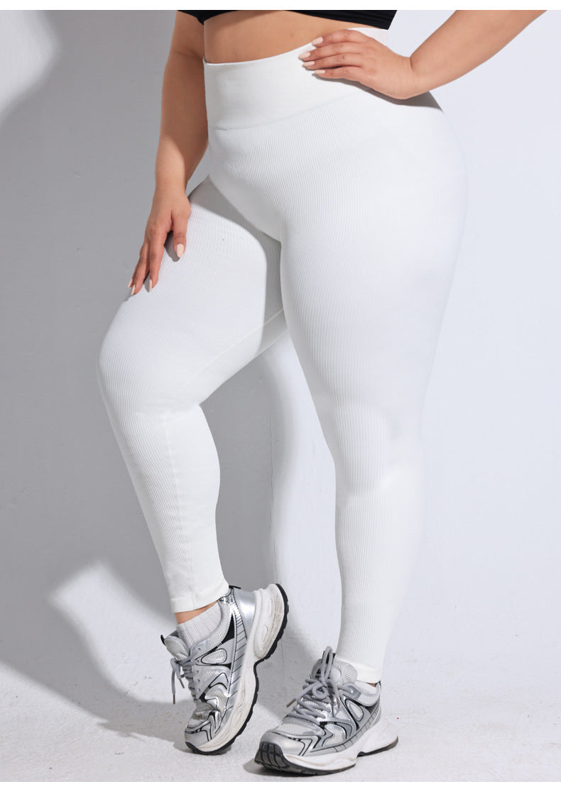 Legging de yoga taille haute sans couture grande taille pour femme, pantalon de sport de course athlétique