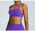 Seamless Nude-Feel Sports Bra: Open-Back Yoga Bralette & Quick-Dry Fitness Tank Top