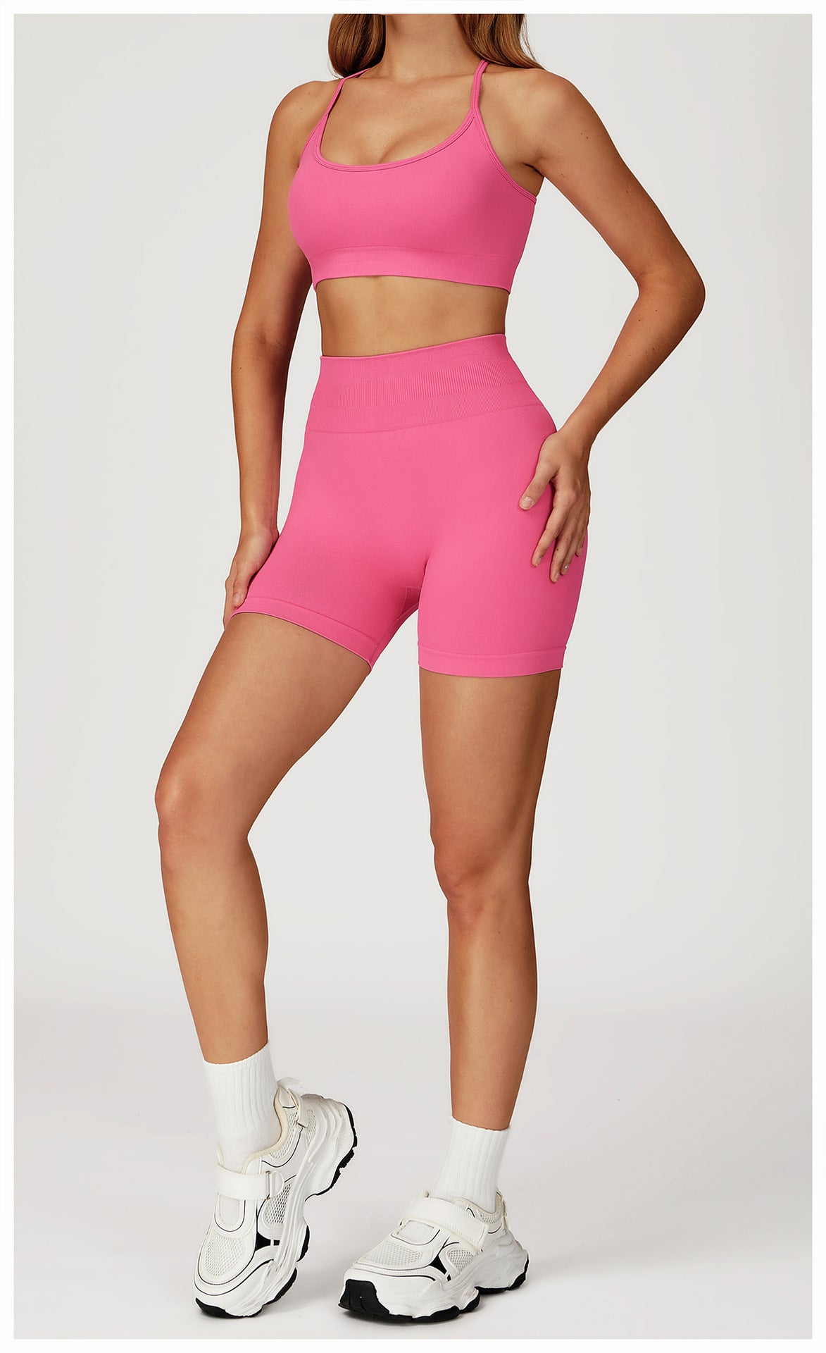 Ensemble de yoga sans coutures de qualité supérieure : Tenue de sport ajustée à séchage rapide pour les loisirs en plein air et le fitness 4835