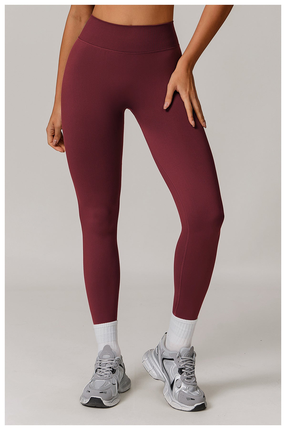 Legging de yoga sans couture taille haute en V : Push-up & Coupe ajustée, Séchage rapide, Vêtement de sport pour la course à pied 4426 (copie)