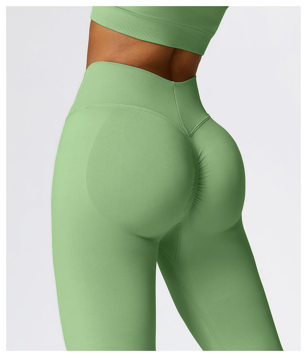 Legging de yoga sans couture taille haute en V : Push-up & Coupe ajustée, Séchage rapide, Vêtement de sport pour la course à pied 4426 (copie)