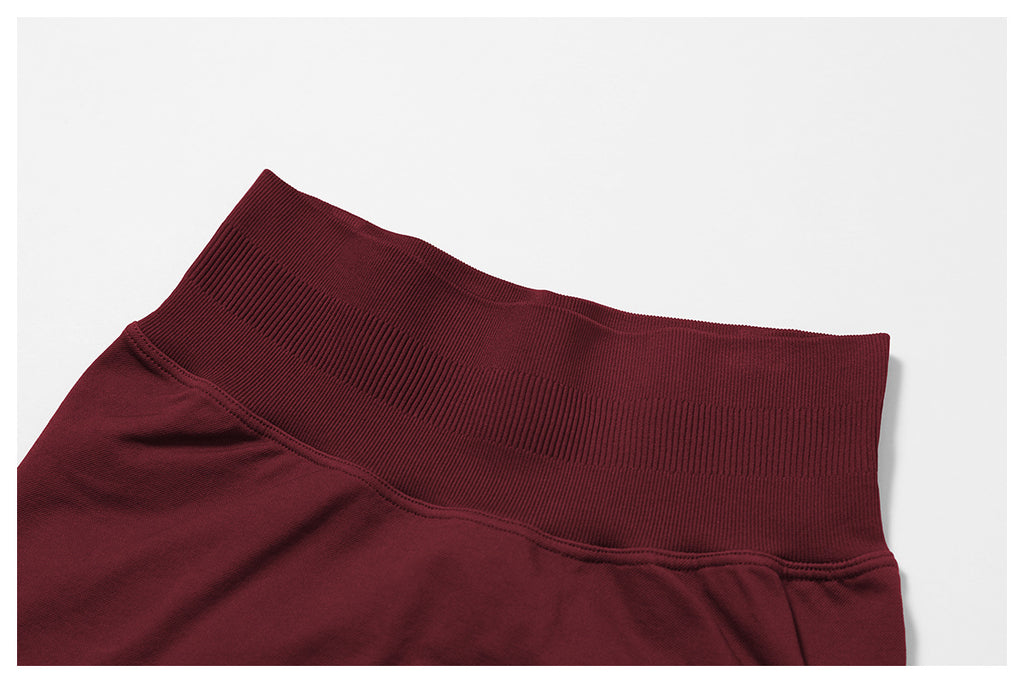 Ensemble de yoga quart de zip sans couture : vêtement de sport thermique ajusté à col montant pour la course à pied 3754