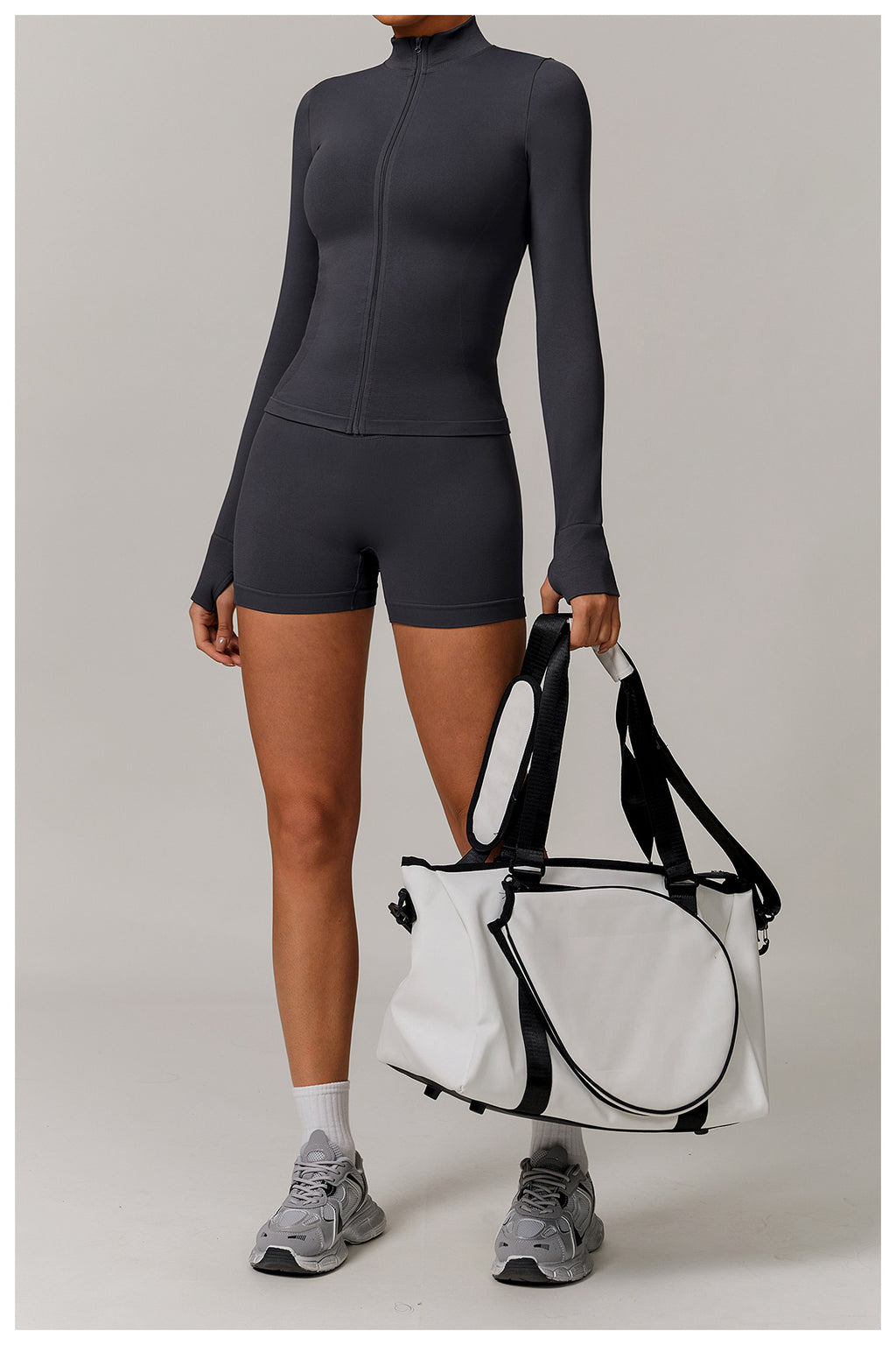 Ensemble de yoga sans coutures à dos ouvert : Vêtements de sport ajustés à séchage rapide pour la course à pied et le fitness 5284