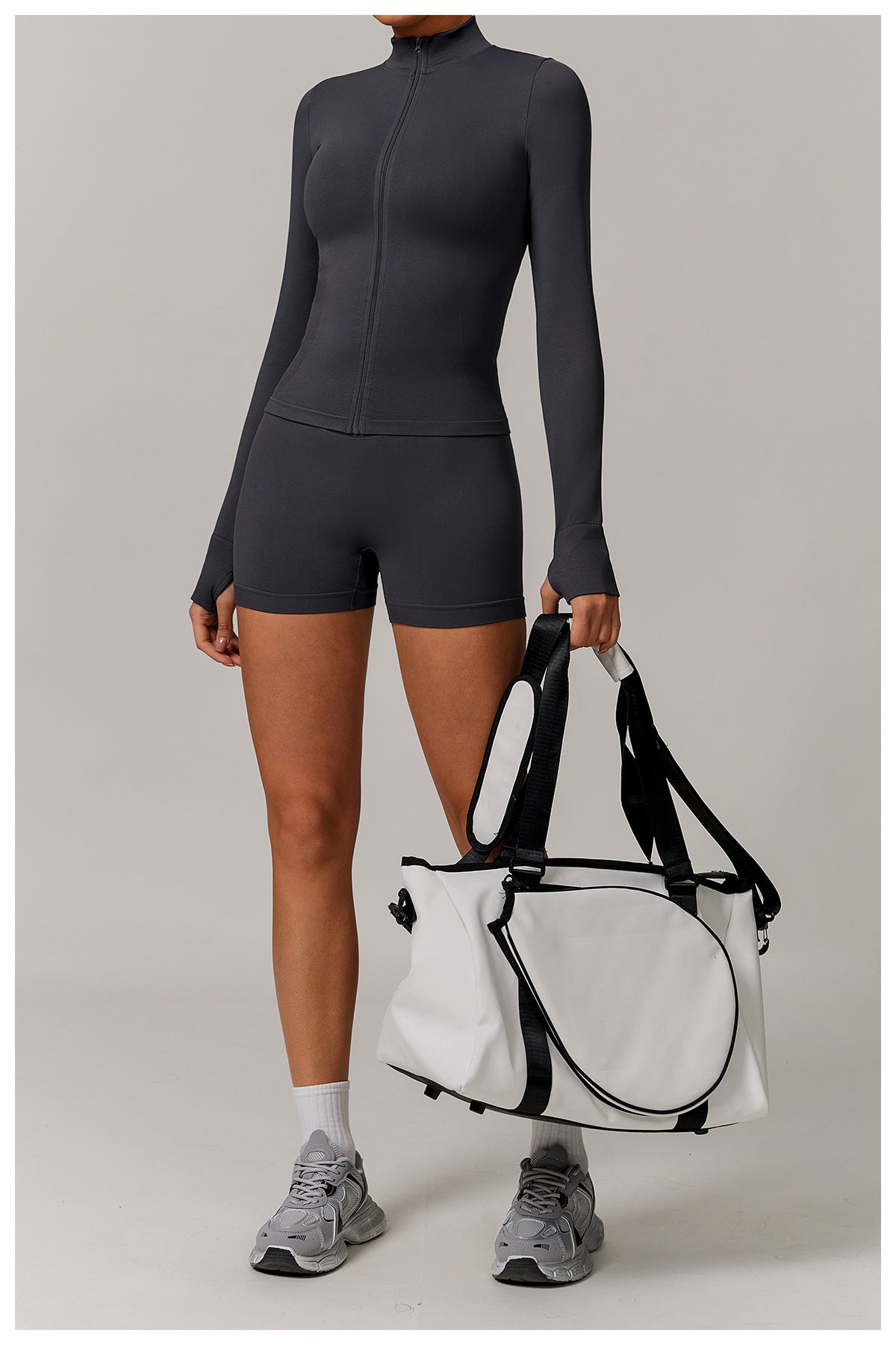 Ensemble de yoga sans coutures à dos ouvert : Vêtements de sport ajustés à séchage rapide pour la course à pied et le fitness 5284