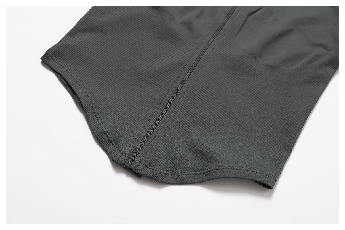 Ensemble de yoga côtelé sans couture à dos nageur : Ensemble de vêtements de sport gainant et rehausseur de fessier 5479