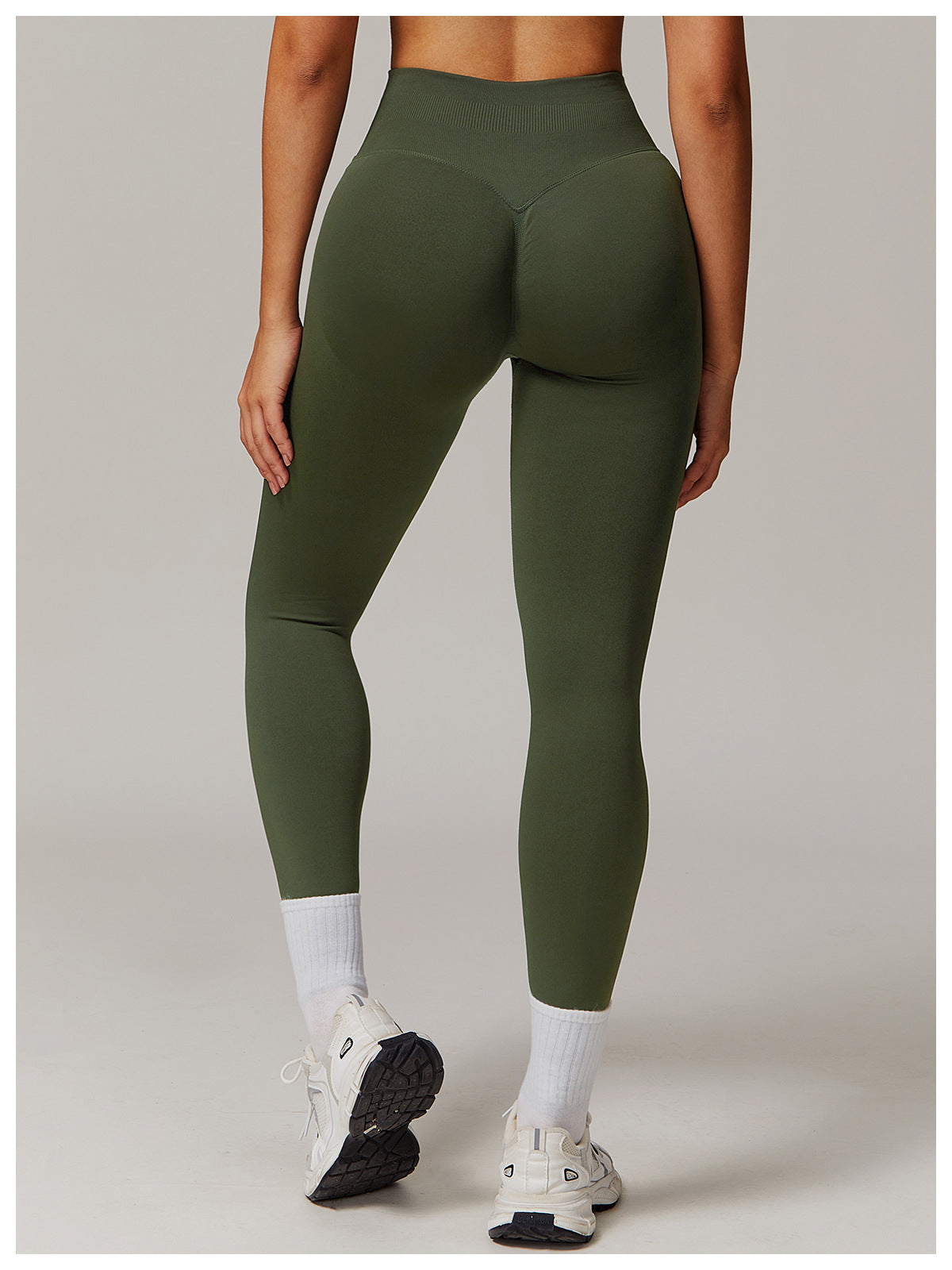 Legging de yoga rehausseur de fessier sans couture : Vêtement de sport taille haute gainant pour la course et le fitness 4524 (copie)