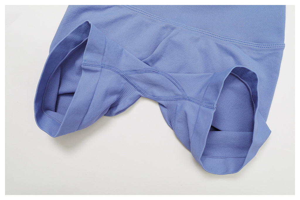 Short de Yoga Sans Couture à Contraste : Legging Taille Haute et Coupe Ajustée pour la Course 5726