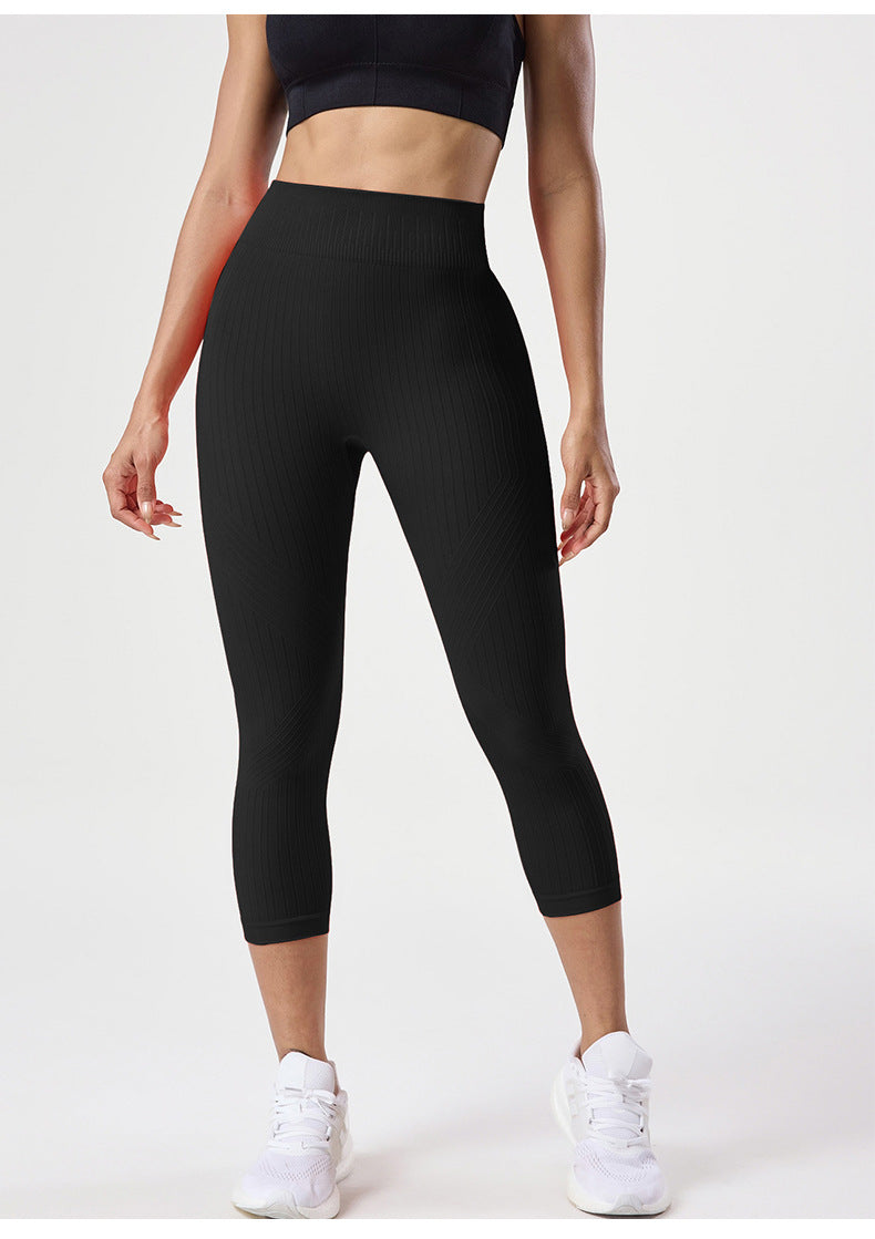Nouveau Capri de Yoga taille haute pour femmes, legging de sport et fitness pour l'extérieur