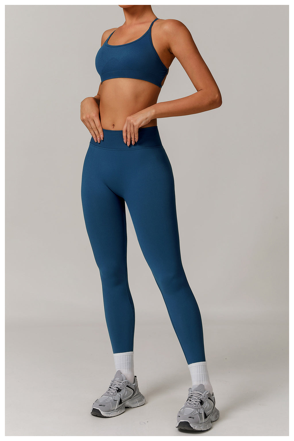 Legging de yoga sans couture taille haute en V : Push-up & Coupe ajustée, Séchage rapide, Vêtement de sport pour la course à pied 4426 (copie)